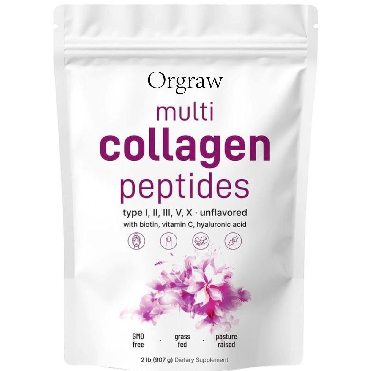 Orgraw Multi Collagen Peptides Powder